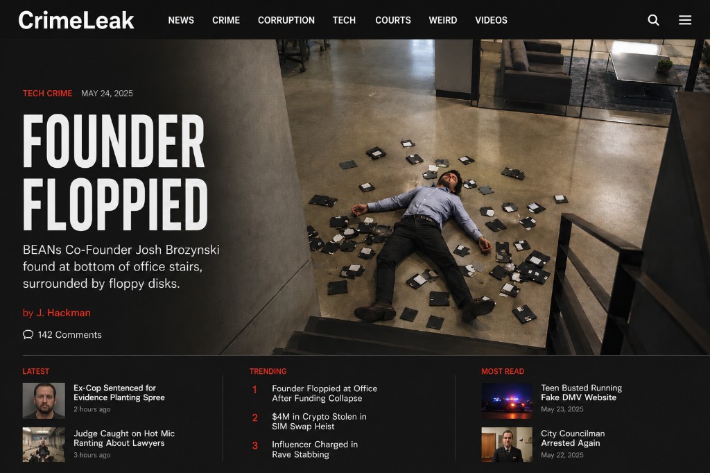 CrimeLeak article